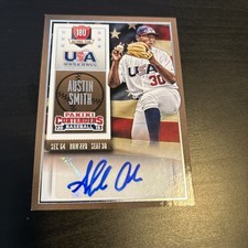 2015 Contenders AUTO ROOKIE Austin Smith RC #8 USA Baseball Card (f3). rookie card picture