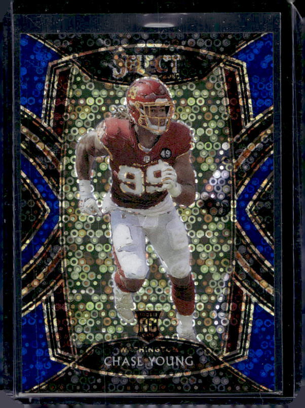 2020 Select Club Level Rookie Blue Disco Chase Young RC /25