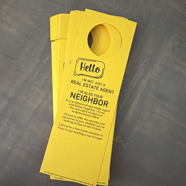 50 I’m Not Just A Realtor Im Your Neighbor Perchas de puerta Llamando para cables