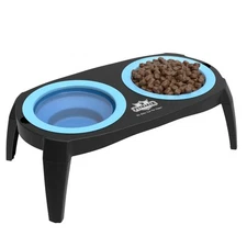 PETMAKER Elevated Pet Bowls with Non Slip Stand for Dogs and Cats-Removeable and