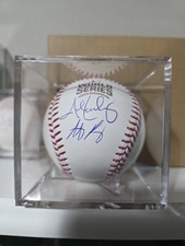 Anthony Rizzo John Lackey 2016 World Series Signed Ball JSA MLB HOLO