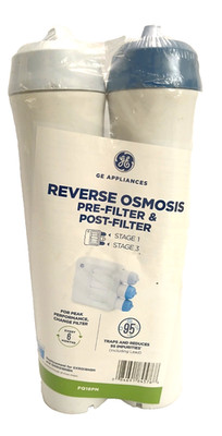 GE Appliances FQ18PN Reverse Osmosis Pre- Filter And Post Stage 1 & 3 Opened