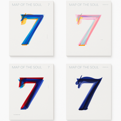 BTS Map of the Soul 7 Ver Full Set (1+2+3+4) CD+Photobook(No