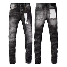 2024 New Purple Brand men's fashion splash-ink jeans