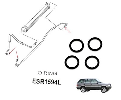 ESR1594L 4 Stück Oring Motor Ölkühler LR Defender L315 300tdi Td5 V8 4.0