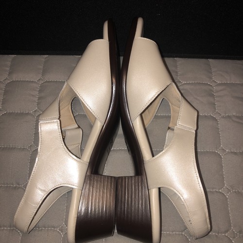 SAS Tripad scarpe comode punta aperta beige chiaro taglia 10 N 208988 sandalo tacco basso - Foto 11 di 15