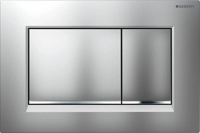 Geberit Betätigungsplatte Sigma 20, für 2-Mengen Spülung mattchrom/hochglanz