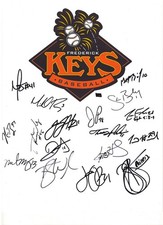 FREDERICK  KEYS  RARE 2012 MULTI SIGNED FREDERICK KEYS LOGO PHOTO-17 SIGNATURES