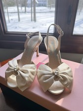 Kate Spade Happily Satin Bridal Shoes 6.5