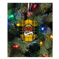 MacLeod Family Crest Christmas Ornament - Single Sided Metal Christmas Ornament