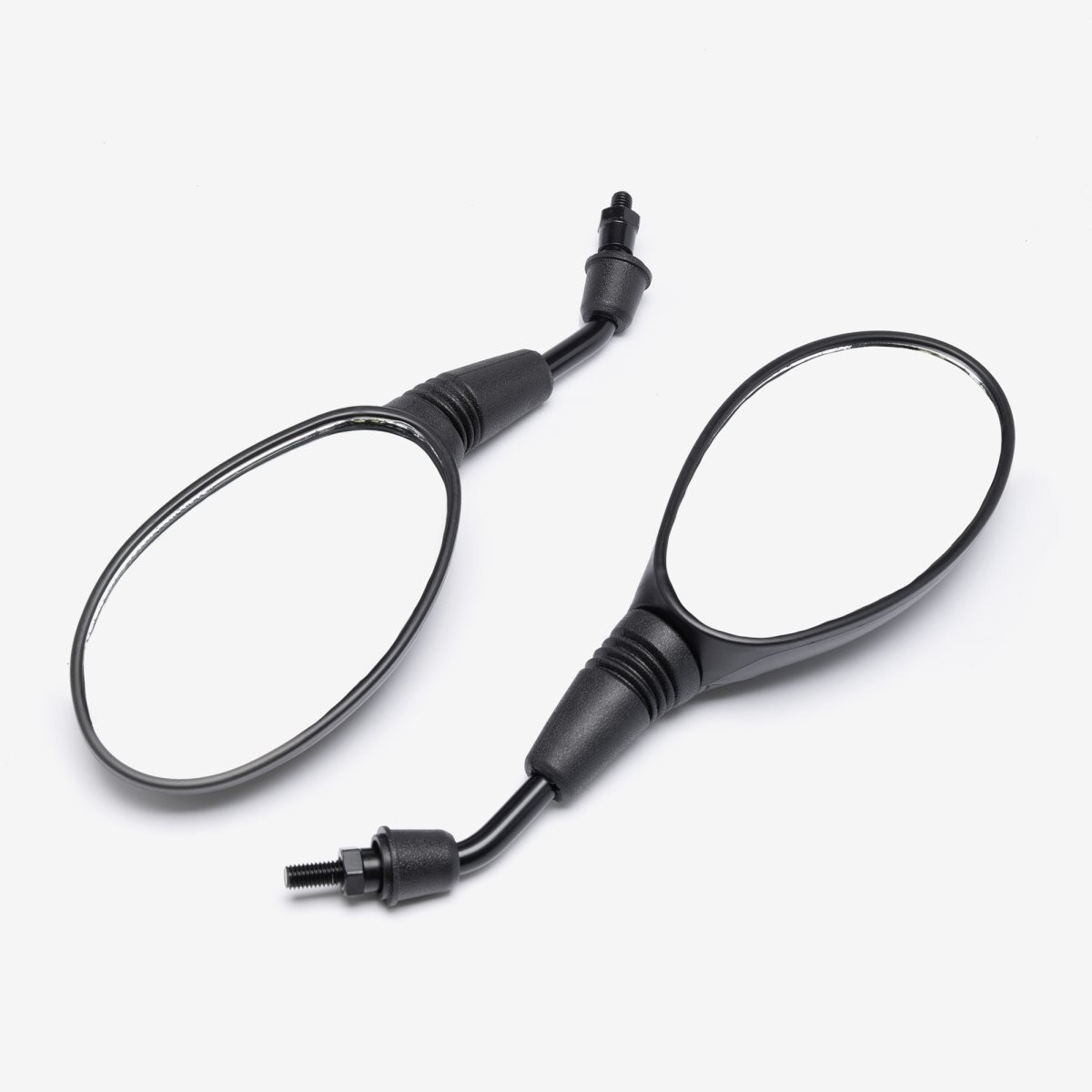 Pair of Mirrors Side View Screw-On Left/Right Side Mirror Black Scooter MRP114