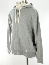 TYR Heather Gray Full Zip Ultra Soft Heavyweight Terry Hoodie Sweatshirt 2XL NWT