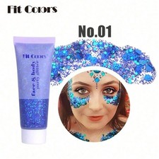 50ml Vegan Glitter Gel Shimmer for Face Body Hair Eyes Long Lasting Washable
