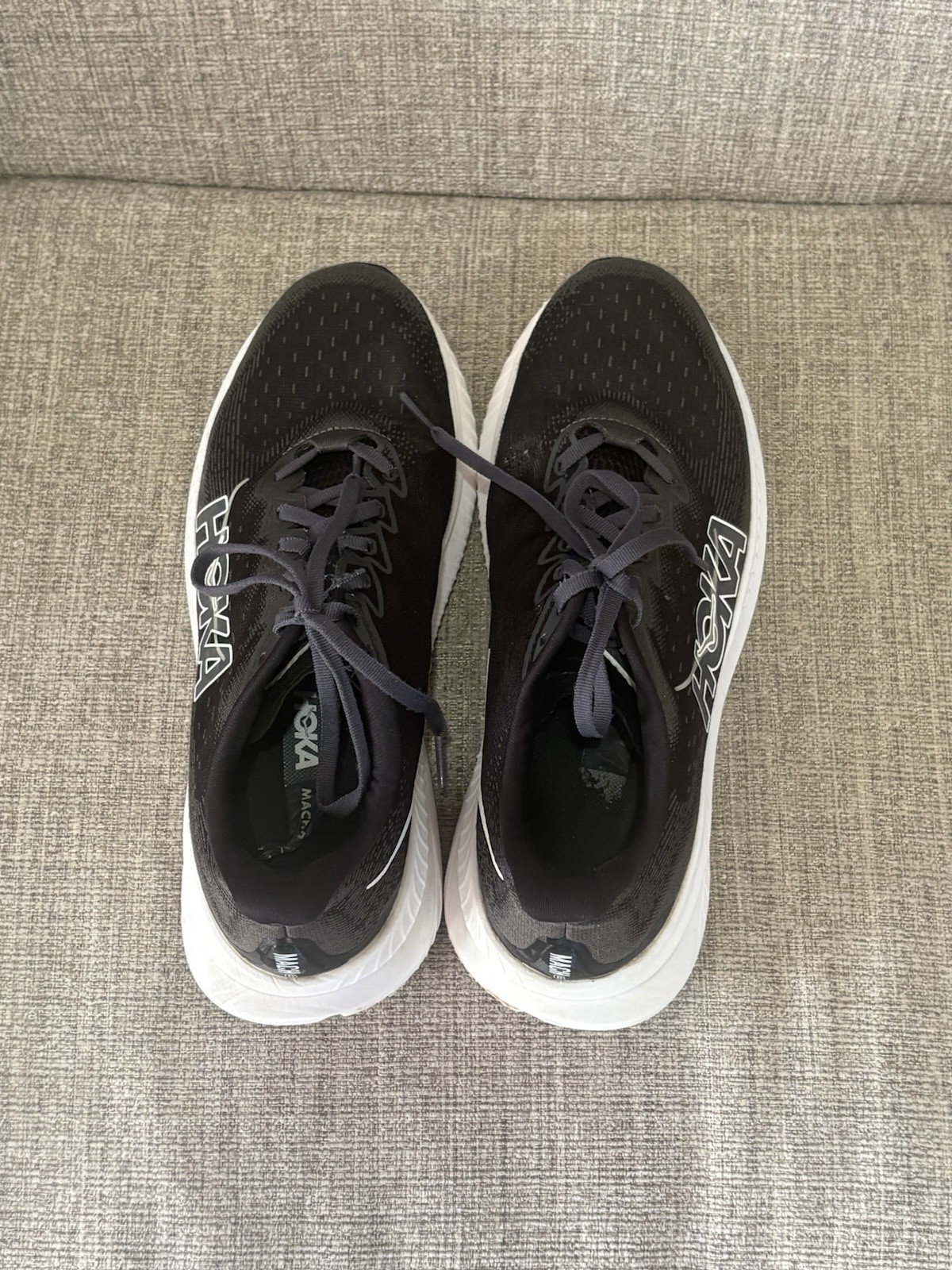 Men’s Hoka Mach 6 Performance Road Running Shoes Black Size 10D thumbnail 5