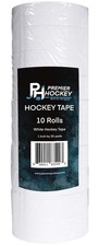 10-Pack White Hockey Stick Tape - Strong Grip, Long-Lasting Adhesive for Sports