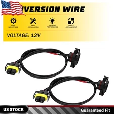 5202 H16 to H11 H8 Fog Light Conversion Wire Harness Pigtail Extension Pack of 2
