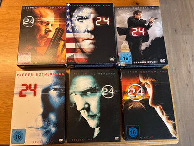 24 - Serie - DVD Paket Staffel 1, 3, 4, 5, 6, 7 | Kiefer Sutherland | Gebraucht