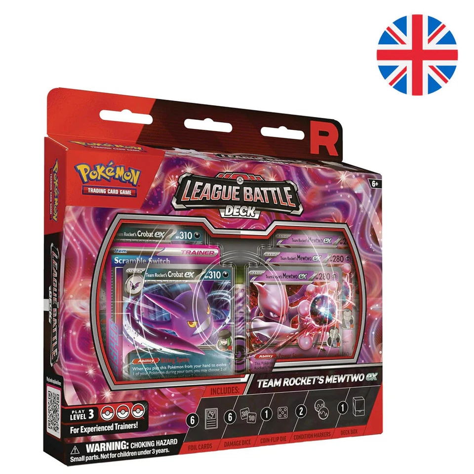 Blister cartas League Battle Deck Team Rockets Mewtwo Ex Pokemon ingles - Imagen 1 de 1