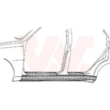 VAN WEZEL Seitenschweller Einstiegblech links passend für VW Polo 6N2 6N1