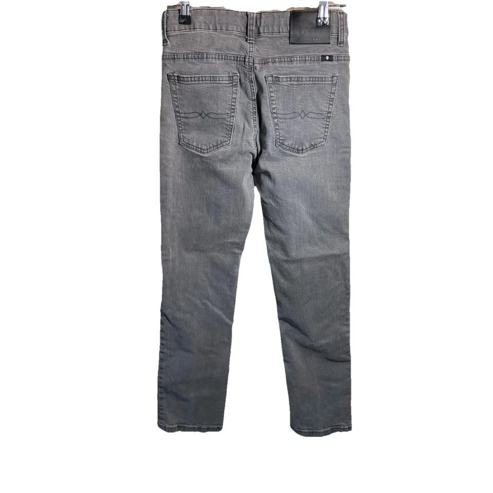 Pantalones de mezclilla grises de pierna recta LuckyBrand para niños cintura ajustable talla 12 Foto 2 de 4