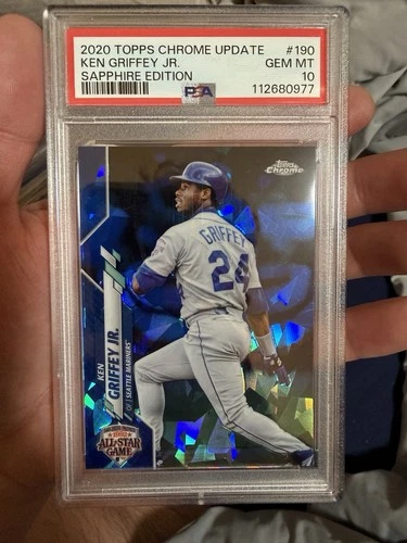 2020 Topps Chrome Update Sapphire Ken Griffey Jr. All-Star #U-190 PSA 10