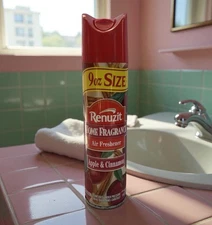 VTG 1997 Renuzit Air Freshener Can Apple & Cinnamon Movie Prop NEW OLD STOCK