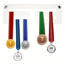 1set Acrylic Medal Hanger Holder Display Wall Rack with Screws