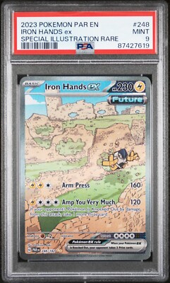 PSA 9 Mint - Pokemon TCG - Iron Hands ex - 248/198 - Paradox Rift