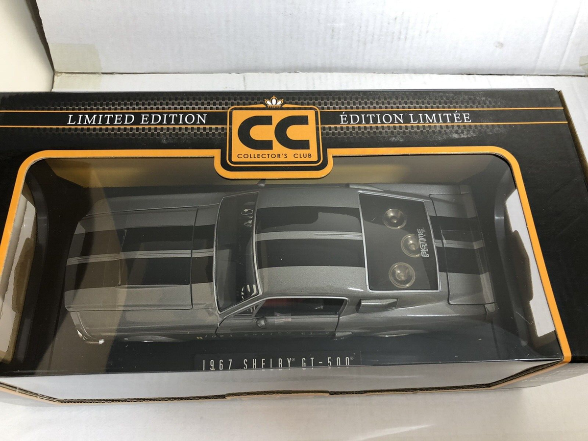 JADA COLLECTORS CLUB CC 1967 SHELBY GT-500 GRAY 1:18 LIMITED