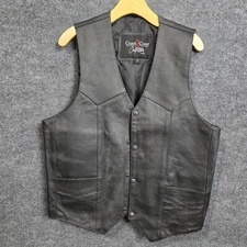 Coast 2 Coast Outfitter Men's Size M Motorcycle Leather Concealed Carry Vest