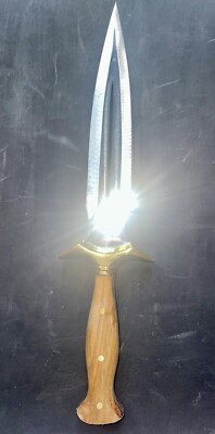 Fairbairn Sykes Knife Dagger with Walnut Handle (RARE)