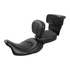 Driver Passenger Seat & Backrest Pad Fit For Harley Touring Glide 2014-23 22 21