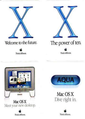 Apple Mac OS X Set of 5 Stickers (NEW) - Picture 2 of 2