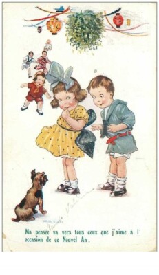 NEW YEAR.n°233.MY THOUGHT GOES TO ALL THOSE I LOVE ON THE OCCASION OF THIS N