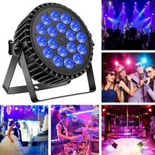200W 18LED PAR Can Stage Light RGBW DMX DJ Disco Party  Lighting Aluminum Shell