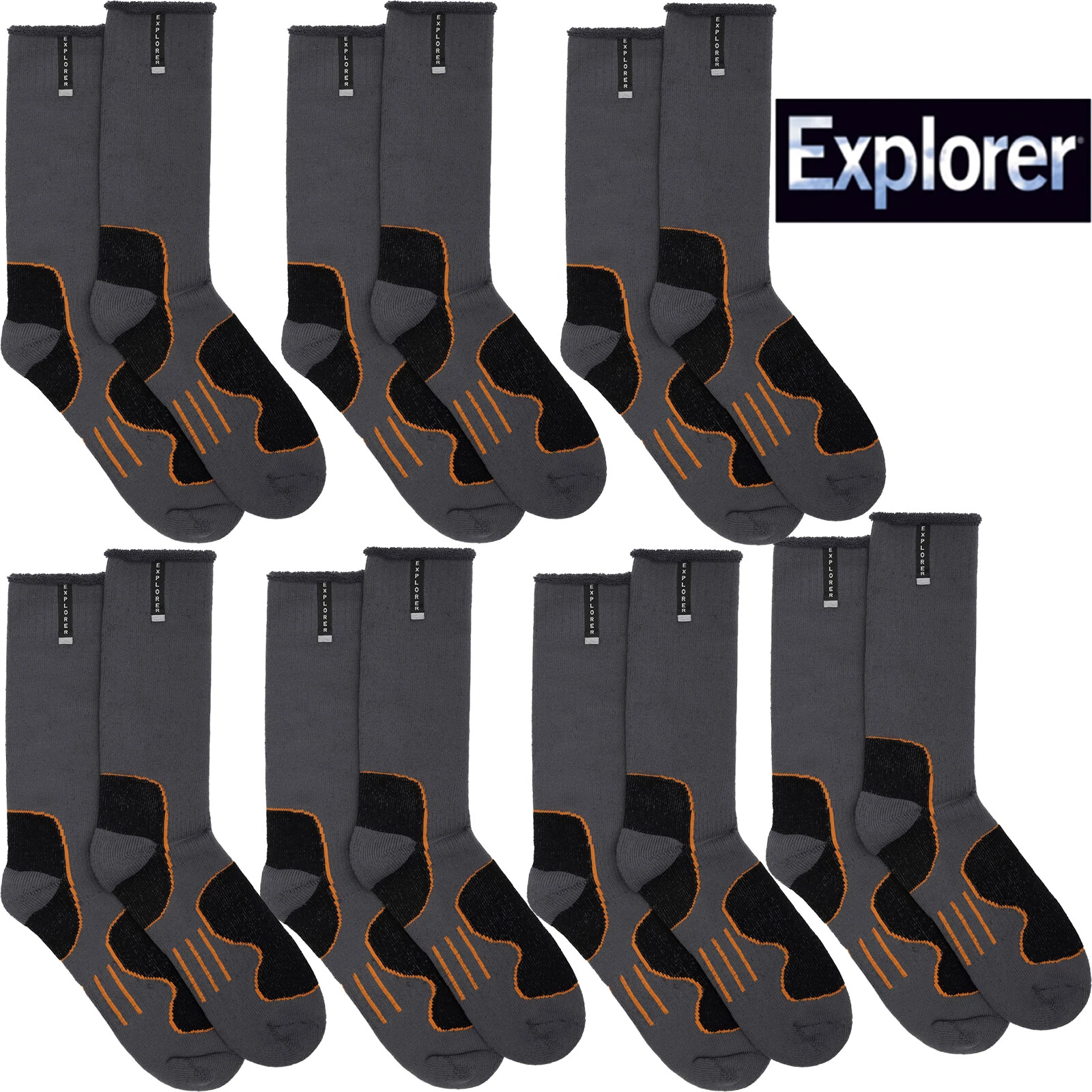 7 Pairs Bonds Explorer Extreme Impact Crew Mens Thick Work Cotton Socks Bulk
Opens in a new window o
