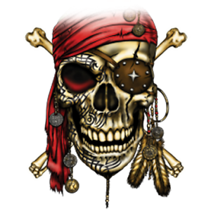 ALTRA T Shirt dalla S alla 2xl 3xl TESCHIO DI PIRATA bandana rossa umorismo divertente adulto