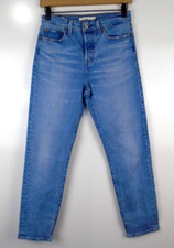 Levi's Premium Women's Big E Wedgie Jeans Size 26 Button Fly Cotton Blend