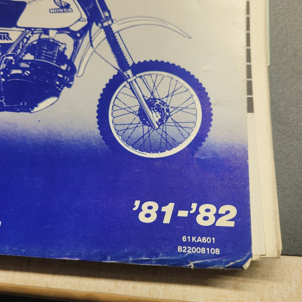 Honda XR250R 81 82 Manual de taller Original Fábrica OEM Libro de reparación Motocicleta 7 orificios Foto 2 de 4