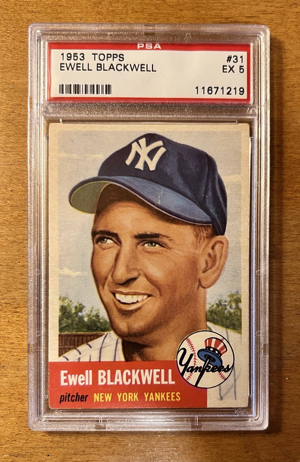 1953 Topps #31 Ewell Blackwell PSA 5 - Set Break - New York Yankees
