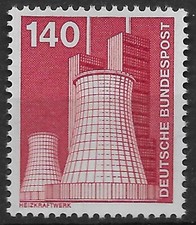 Bund 1975 ** Mi 856 I&T 140Pf Freimarken Dauerserie Industrie und Technik 03703J