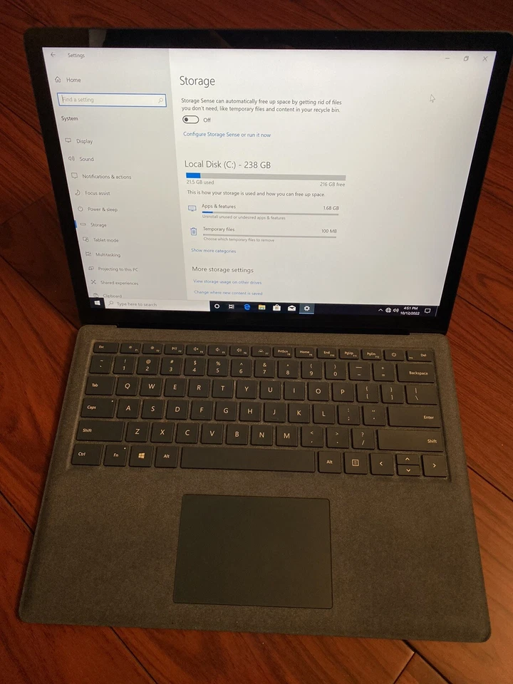 Microsoft Surface Laptop 13.5" (256GB SSD, Intel Core i7-7660U, 2.50GHz, 8GB... Foto 2 de 4