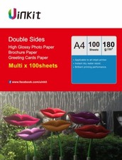 100-1000sheets A4  Double Sides 180Gsm High Glossy Inkjet Photography Paper 