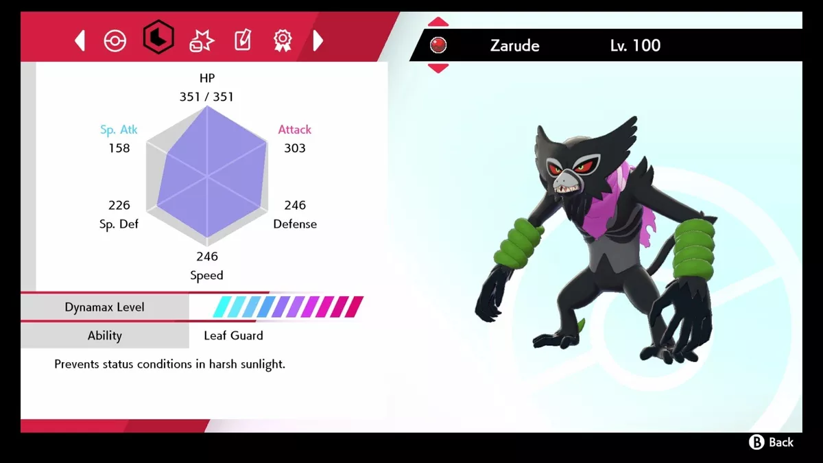 Dada Zarude Event shiny-locked 6IV Pokemon Sword/shield 