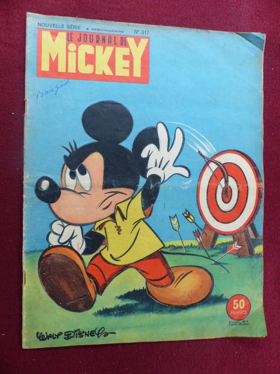 LE JOURNAL DE MICKEY n° 317 de juin 1958 | eBay