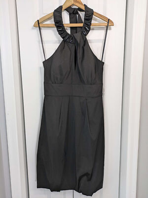 Donna Ricco NWT Women's Size 8 Black Shift Dress Knee Length