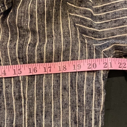 Flax by Jeanne Engelhart Striped Zip Up Linen Jacket - Picture 7 of 9
