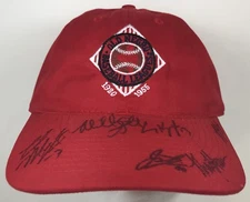 Old Negro Baseball Leagues Hat 1920 1955 Vintage Signatures Red Cap Snapback MLB