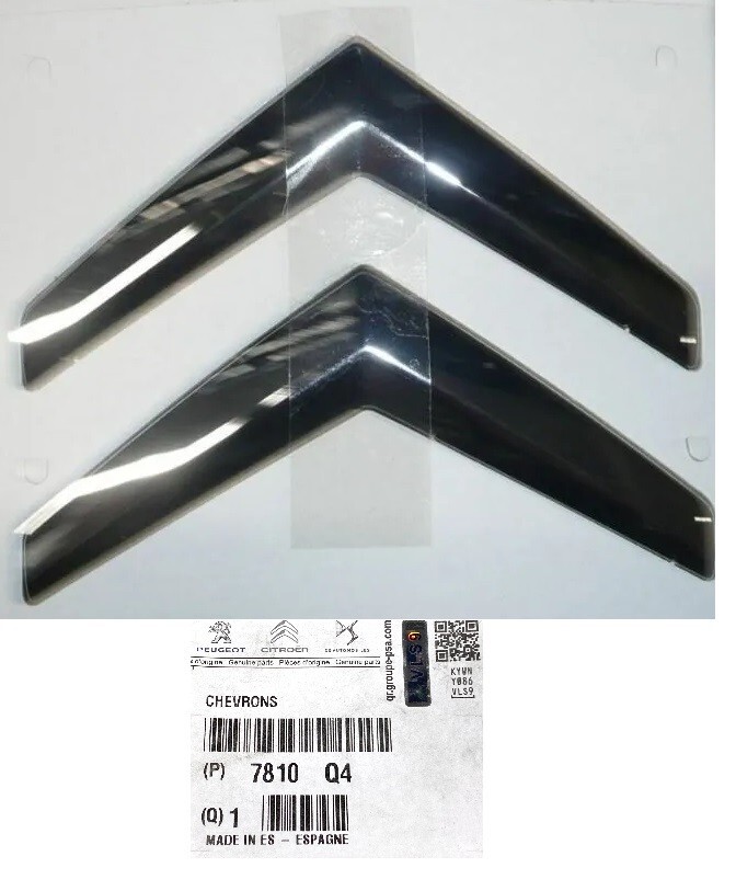 Emblème Citroën C4 Picasso Chrome 7810.Q4 pour Remplacer un Logo Volé ou Térni