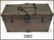 ANTIQUE c 30s-40s-Depression Era Wood Box-Chest-Utility-Tackle EXCELSIOR